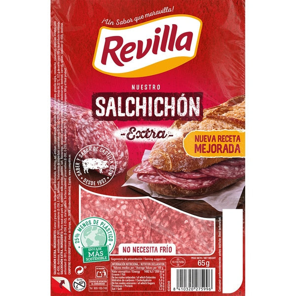 SALCHICHON EXTRA REVILLA 65 G