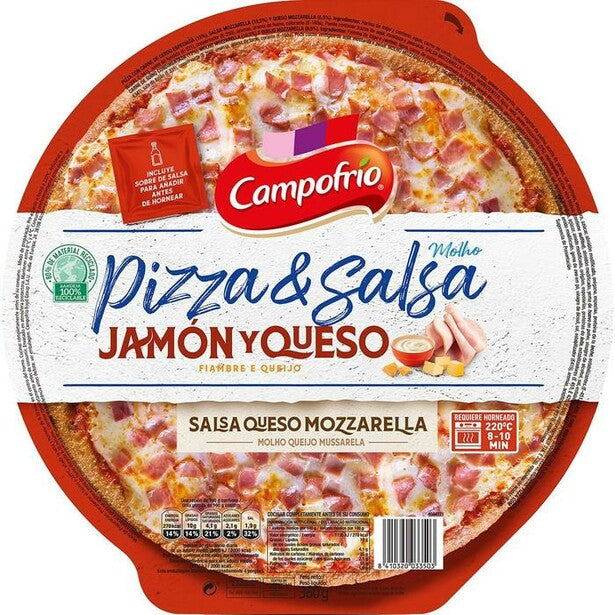 PIZZA JAMÓN Y QUESO CAMPOFRÍO 360 G