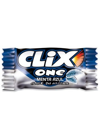 CHICLE CLIX ONE MENTA AZUL