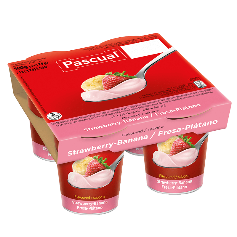 YOGUR FRESA - PLÁTANO PASCUAL 500 G