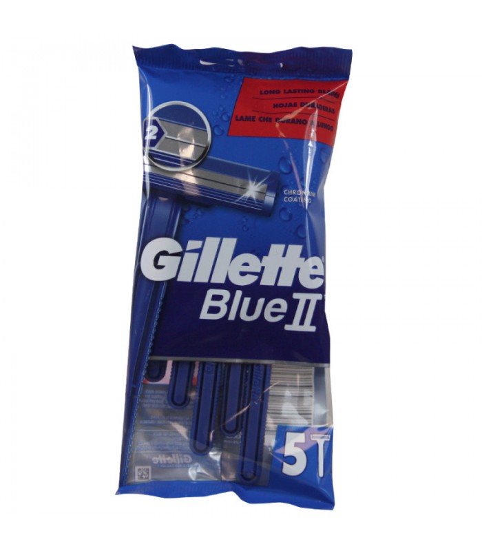 CUCHILLAS DE AFEITAR GILLETE BLUE II 5 UNIDADES