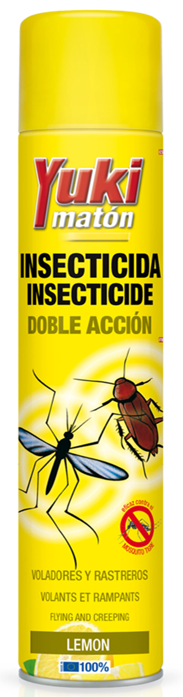 INSECTICIDA DOBLE ACCION YUKI MATON 750 ML