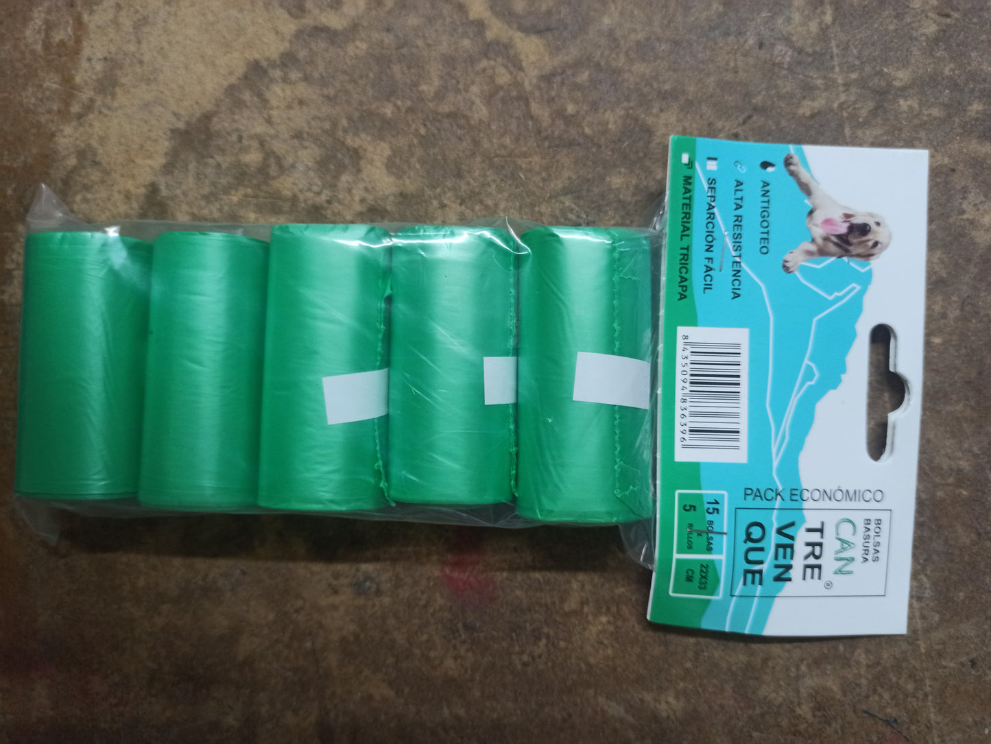 BOLSAS PARA NECESIDADES MASCOTAS TREVENQUE 5 UNIDADES