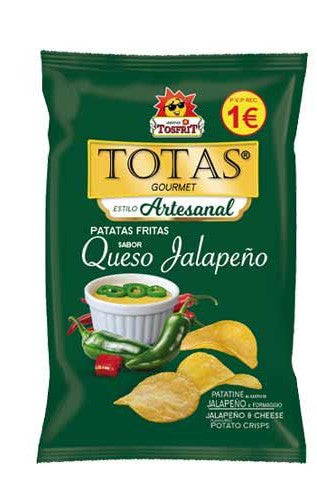 TOTAS GOURMET ESTILO ARTESANAL SABOR JALAPEÑO & QUESO 100 G