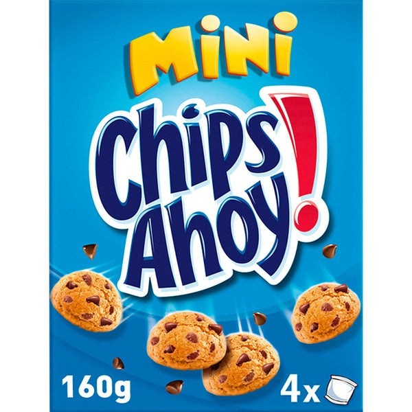 MINI CHIPS AHOY 4 PAQUETES X 160 G