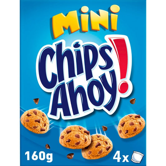 MINI CHIPS AHOY 4 PAQUETES X 160 G