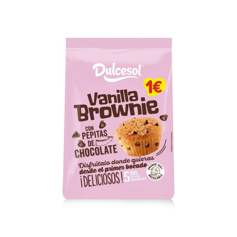 BROWNIE SABOR VAINILLA DULCESOL 125 G