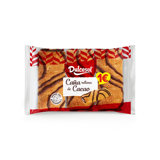 CAÑA RELLENA DE CACAO DULCESOL 141 G