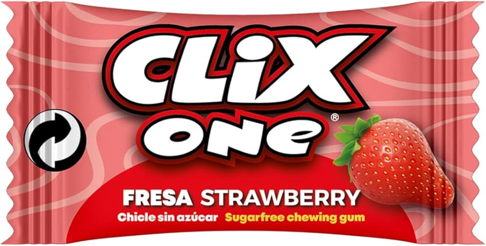 CHICLE CLIX ONE FRESA STRAWBERRY