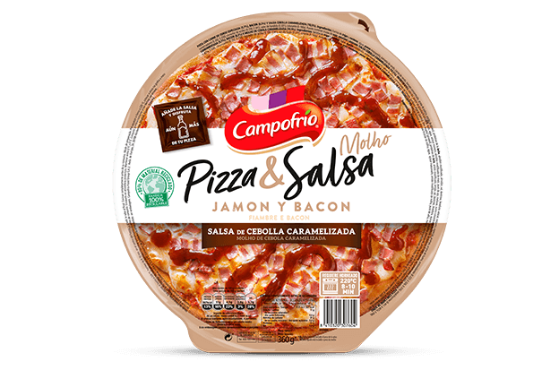PIZZA JAMÓN Y BACON CAMPOFRÍO 360 G