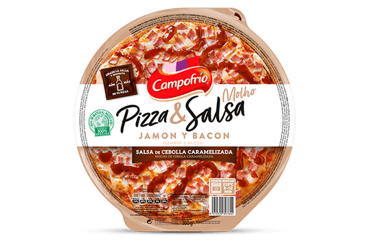 PIZZA JAMÓN Y BACON CAMPOFRÍO 360 G