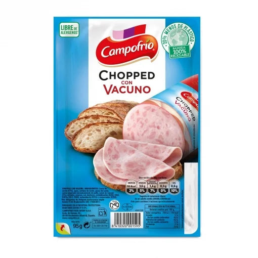 CHOPPED DE VACUNO CAMPOFRÍO 95 G