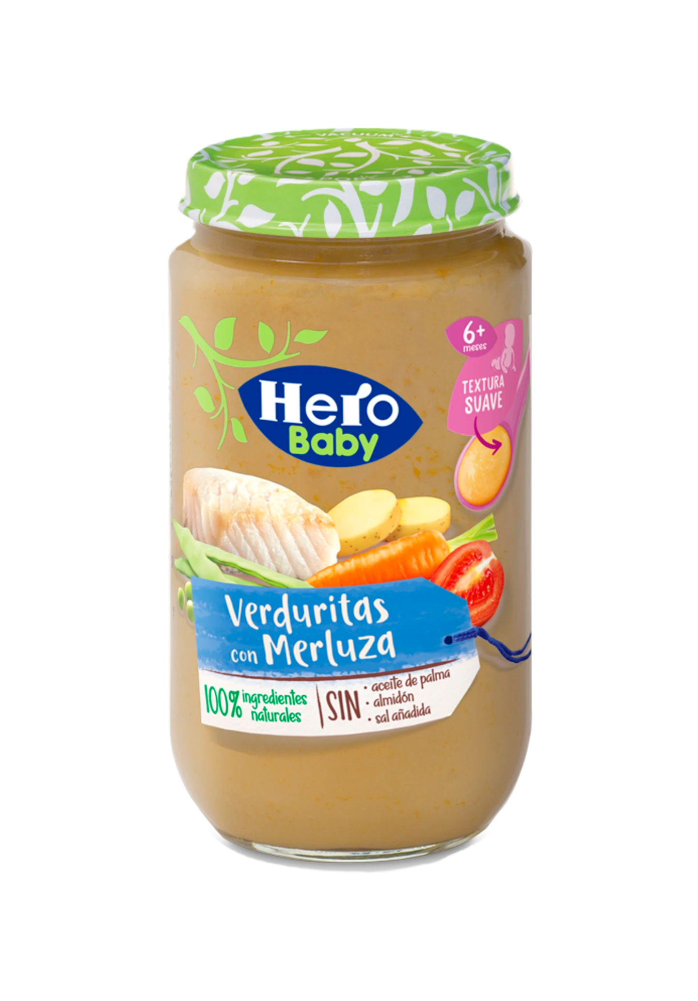 POTITO DE VERDURITAS CON MERLUZA HERO BABY 235 G