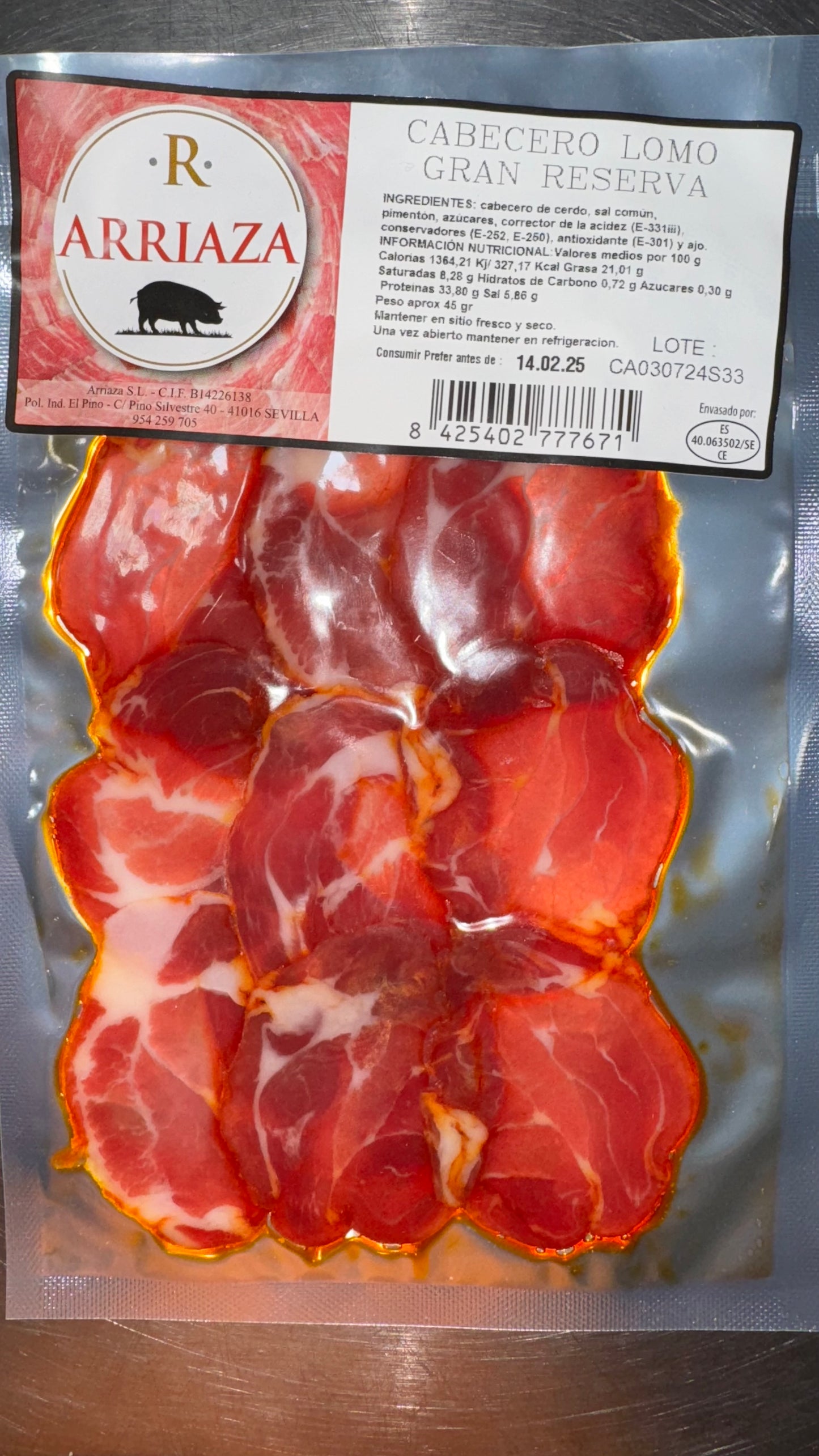 CABECERO DE LOMO GRAN RESERVA 45 G