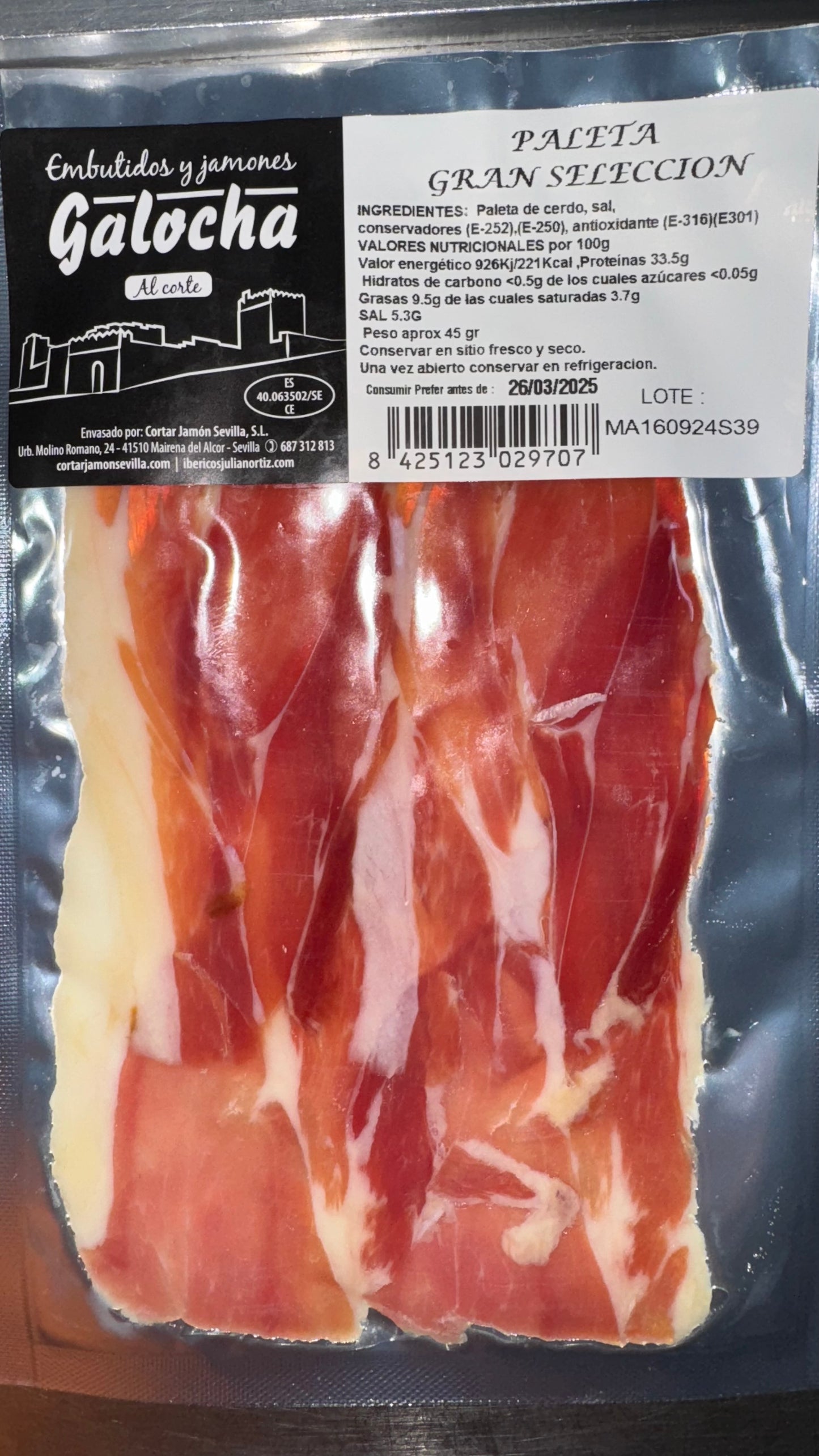 PALETA GRAN SELECCIÓN 45 G