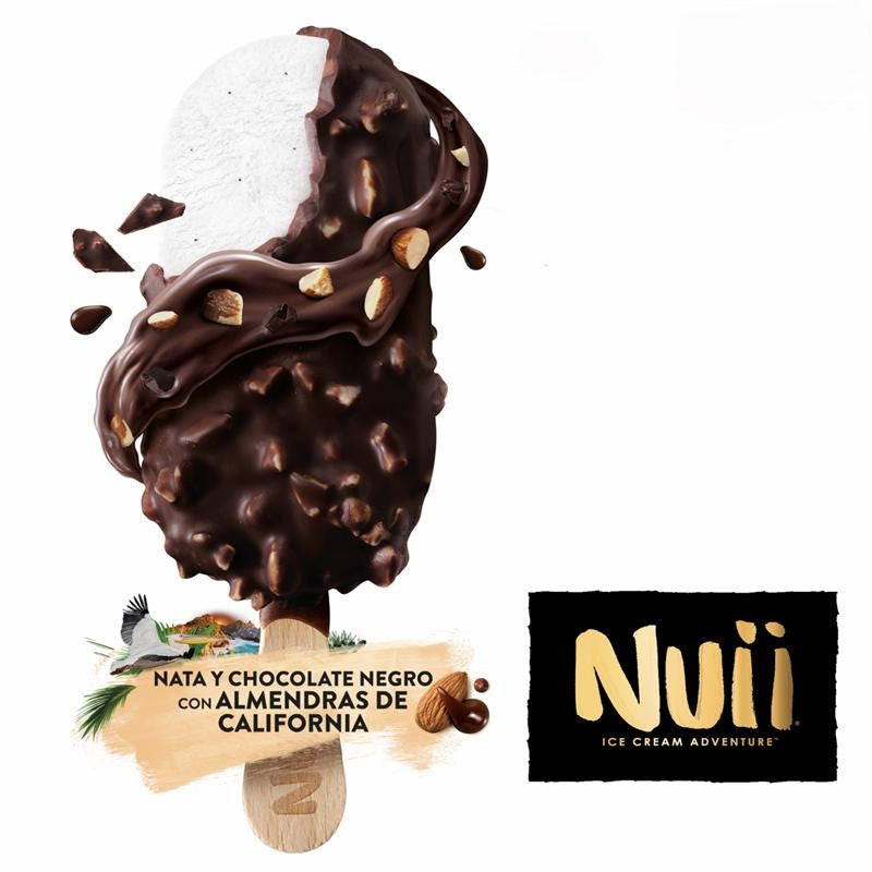 NUII NATA Y CHOCOLATE NEGRO CON ALMENDRAS DE CALIFORNIA