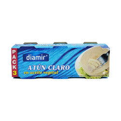 ATÚN CLARO EN ACEITE VEGETAL DIAMIR 210 G