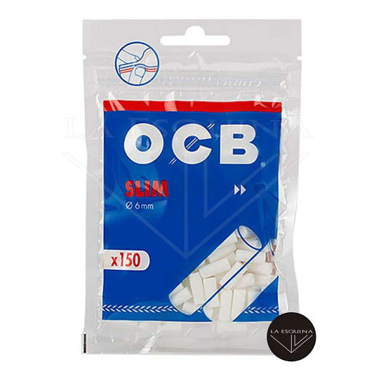 BOQUILLAS OCB SLIM 6 MM 150 UNIDADES