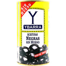 ACEITUNAS NEGRAS SIN HUESO YBARRA 350 G