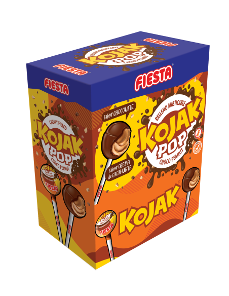 CHUPA CHUPS KOJAK POP CREMA RELLENA DE CACAHUETE 25 G