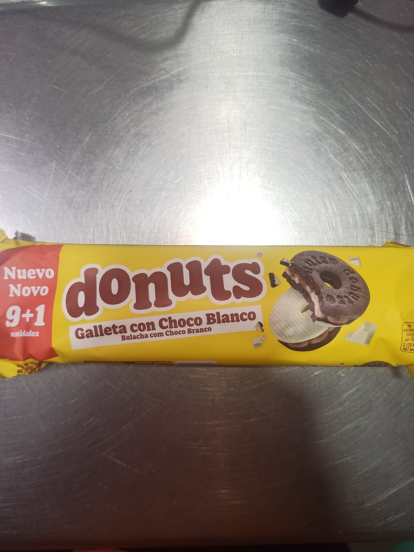 DONUTS GALLETA CON CHOCO BLANCO 130 G