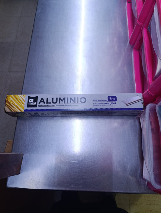 PAPEL ALUMINIO MAXI 5 METROS