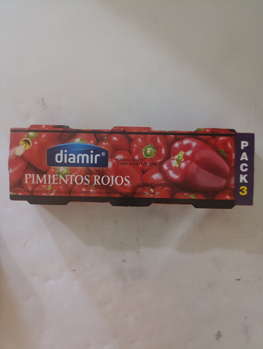 PIMIENTO ROJO EXTRA EN TIRAS DIAMIR 240 G