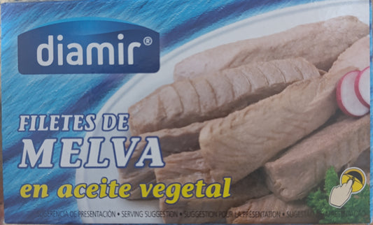 FILETE DE MELVA EN ACEITE VEGETAL 115 G DIAMIR