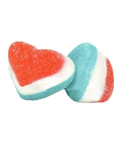 CORAZONES ROJO Y AZÚL